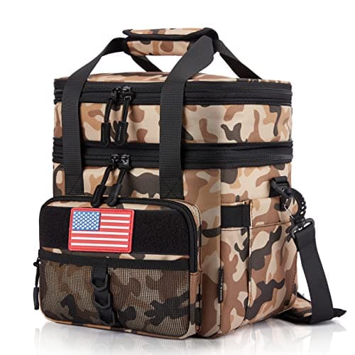 JOYHILL Lunch Box for Men for Work, Camping, Picnic, Navy,18 L/24 Can