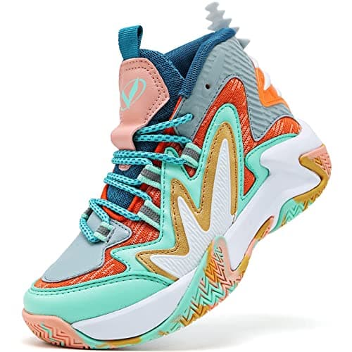 VITUOFLY Kids Basketball Shoes Boys Sneakers Girls Mid-top Sports Shoes
