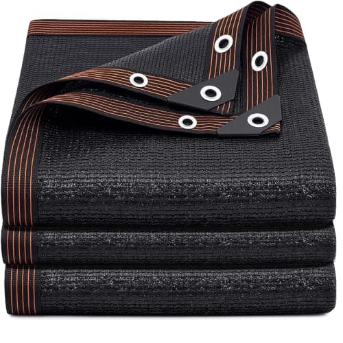 Shade Cloth 90% 8x10ft, Tear Resistant Sun Shade Net with Grommets