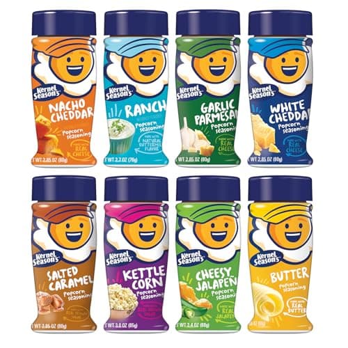 Kernel Season's Popcorn Seasoning Variety Pack, Retail Sizes (Pack of 8)