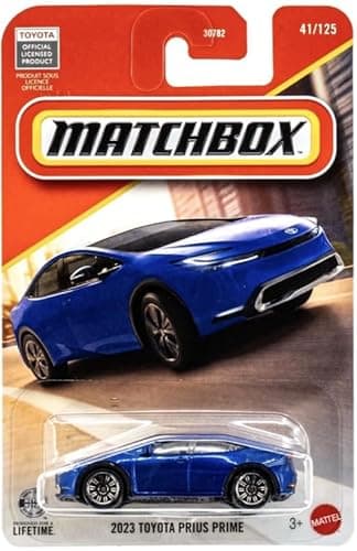Matchbox 2023 Toyota Prius Prime [Blue] 41/125, 1:64 Scale Diecast Toy Vehicle