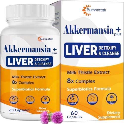 Liver Detoxify Repair & Cleanse, with Akkermansia & Milk Thistle, 60 Caps