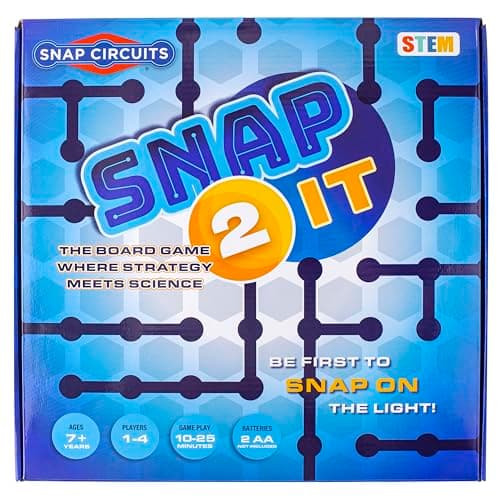 Snap 2 It® Board Game, Game of The Year Finalist, A Race to Light Up The Game, Will You Be First?, for Kids and Adults – Promotes Creativity and Problem Solving, STEM Toy