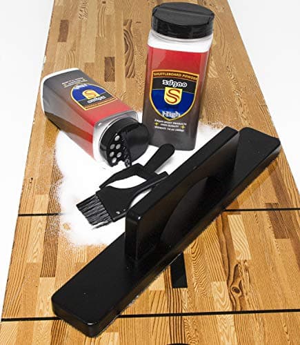 YDDS Shuffleboard Sand with Shuffleboard Brush - Shuffleboard Wax Set for Shuffleboard Table + Shuffleboard Brush + Mini Dustpan and Brush