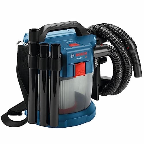BOSCH GAS18V-3N 18V Cordless Wet Dry Vacuum, 2.6 Gallon Portable Shop Vac & Dust Extractor with HEPA Filter (Bare Tool)