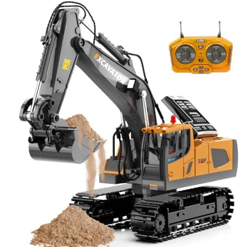 ID Gerilla Remote Control Excavator, 11CH RC Construction Truck Toy