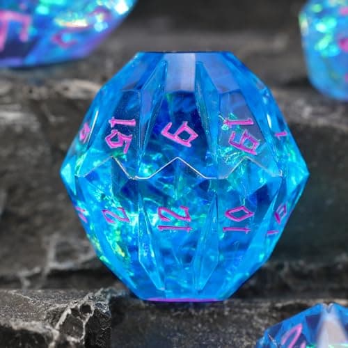 FONVGOGO DND Dice Set Polyhedral for Dungeons and Dragons, TTRPG, Resin