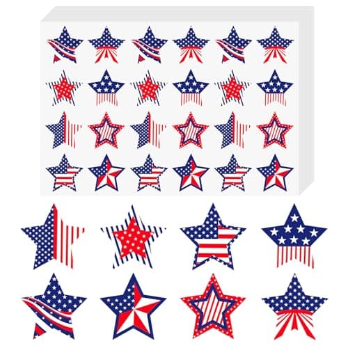 Anwyll American Flag Star Stickers - 504Pcs 1.5Inch USA Patriotic Seals Labels Stickers Self-Adhesive 4th of July Sticker Memorial Day Sticker for Independence Day Kids Reward Envelope Seal Card