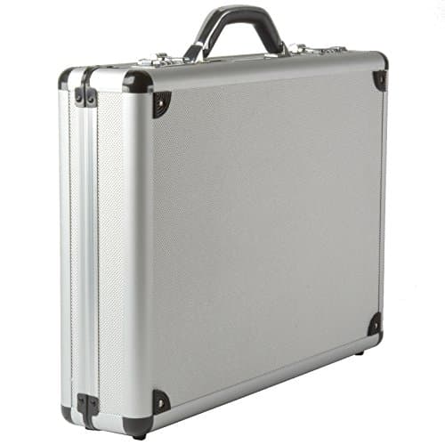 Alpine Swiss Executive Aluminum Briefcase Padded Laptop Briefcase For Men Hard Shell Attache Case Combo Lock Business Case