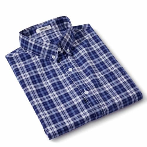 COOFANDY Men's Short Sleeve Oxford Shirt with Pocket