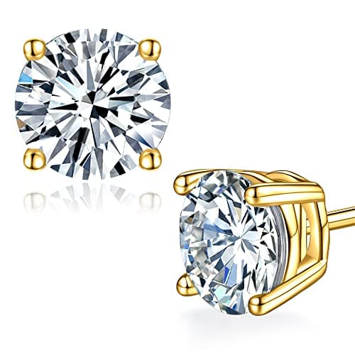 Moissanite Stud Earrings for Women,Sterling Silver 925 Earrings Jewelry Engagement Gifts for Women Men