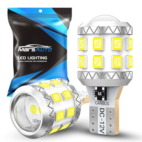 Marsauto Upgraded 912 921 LED Bulb Reverse Light, T15 LED Bulb Backup Light for W16W 906 904 902 921 Reverse Light Bulb with Projector 500% Brighter 6000K White RV Exterior Lighting Pack of 2