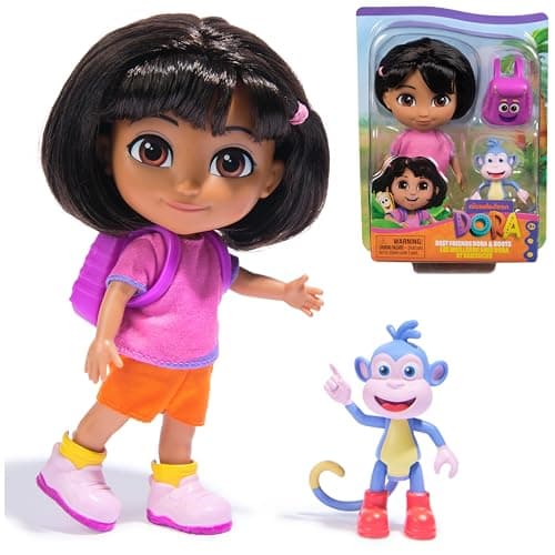 Dora Best Friends Dora & Boots, Doll & Toy Figure 2-Pack with Accessories