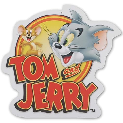 Tom and Jerry Opening Credits Metal Sign
