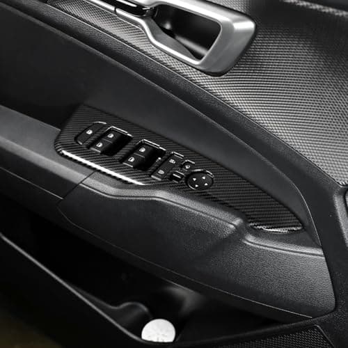 YOUTOOCAR Door Lock Switch Covers Compatible with Kia Sportage 2023-2025 Accessories (Carbon Fiber Pattern)