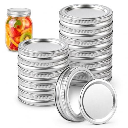 12Pcs Mason Jar Lids,Canning Lids with Regular Mouth
