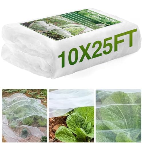 10 X 25FT Garden Mesh Netting Barrier,Fruit Tree Plant Netting for Vegetable Blueberry Bushes Plant Row Cover Screen Protection
