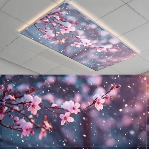 2 Pack Fluorescent Light Covers- 4 x 2 Feet Magnetic Ceiling Light Cover Room Supplies (Color 10)