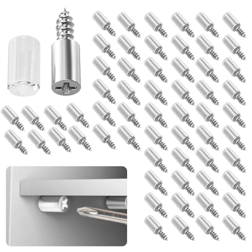 60 PCS Metal Shelf Support Pegs with Non-Slip Covers, Shelf Pegs Support Nails Pins for Bookcase, Wardrobe, Kitchens, Shoe Cabinets, and Wine Cabinets Shelves