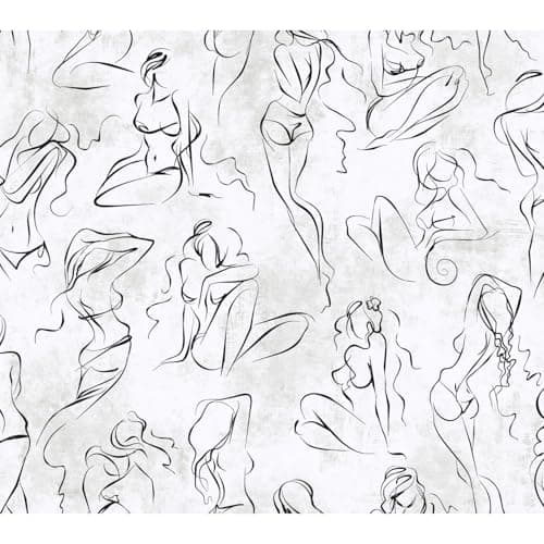 York Wallcoverings Barely There Black/White Pearl Wallpaper