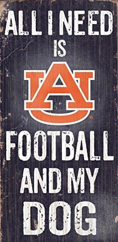 Fan Creations Sign Auburn University Football and My Dog, Multicolored (C0640-Auburn)