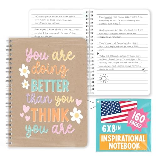 Inspirational Notebooks For Women - Motivational Journal for Women
