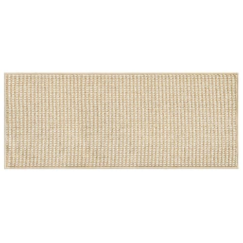 Artoid Mode Camel and Beige Machine Washable Non Slip Doormat,Soft Absorbent and Stain Resistant Kitchen Rugs for Sink Hallway Bathroom and Laundry 24x60 Inch