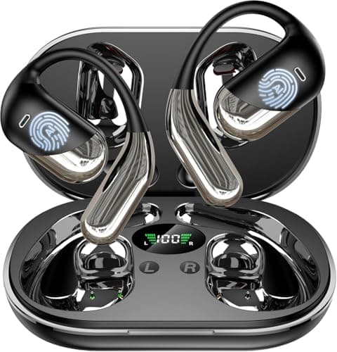 Paekole H7 AI Translation Earbuds: Real-Time 2-Way Language Translator Device, No Subscription Over Ear Translating Headphone(198+ Languages) for Face-to-Face & Travel, Audifonos Traductores - Black
