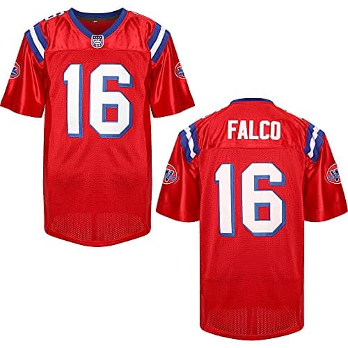 Shane Falco Jersey #16 The Replacements Movie Football Jersey Men Red (16 Red, Small)