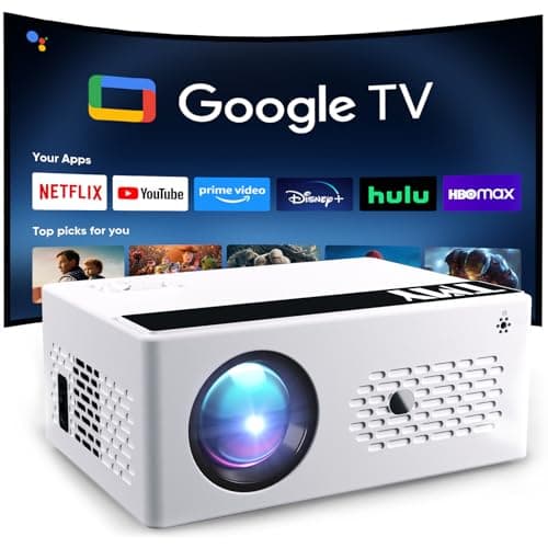 TMY Smart Projector with Google TV System, Native 1080P 4K Home Theater