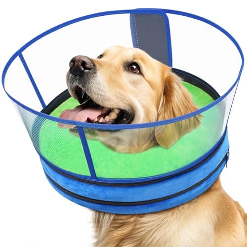 Didopet Dog Cone, No-Inflation Sponge Donut Collar for Dogs After Surgery