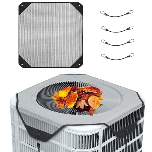 Air Conditioner Covers for Outside Unit - Top Universal Mesh Cover for HVAC Outdoor - Outdoor Central AC Unit Cover Protector,Ideal AC Covers for Outside Units (28"x28")