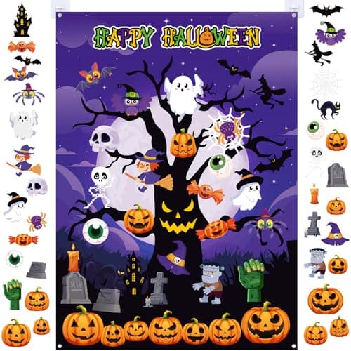 MiniInflat 36 Pcs Halloween Felt Board 3.4FT, 36, Tree