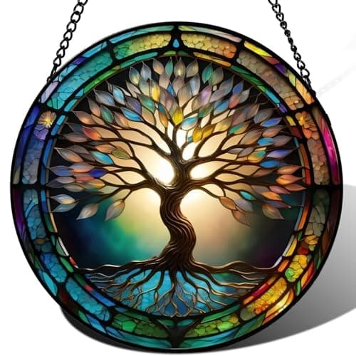 Colorful Tree of Life Suncatcher