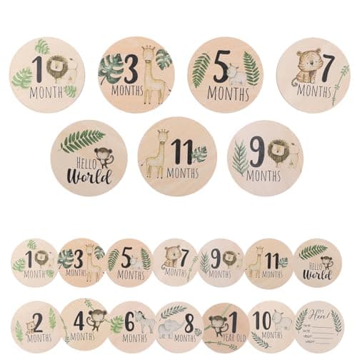 7 Pcs Baby Monthly Milestone Cards My First Holiday Milestone Baby Announcement Sign Celebration Board Hello World Sign Photo Cards Perfect Newborn Gift Keepsake for Babies Shower Gifts Supplies