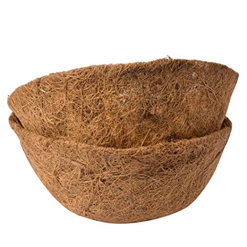 TINGMEI 18 Inch Replacement Coco Liners for Hanging Basket(2 Pieces of Pack)