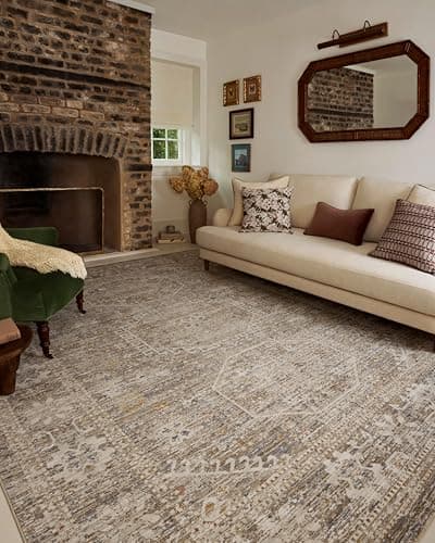 Loloi Chris Loves Julia Ida Taupe/Multi 2'-7" x 10'-0" Runner Rug