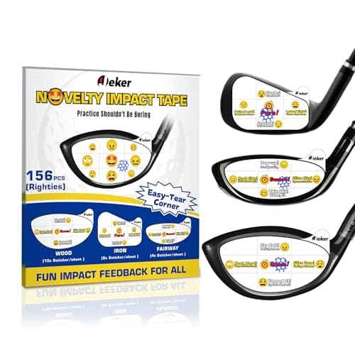 IJEKER Novelty Emoji Golf Impact Tape for Driver, Iron and Wood, 156 PCS