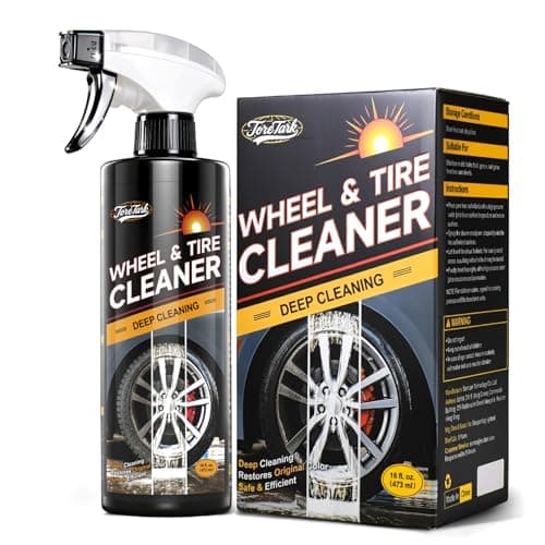 toretark Wheel Cleaner & Tire Cleaner & Rim Cleaner, Professional 3 in 1 Car Wash Iron Remover Cleaning Spray for Car Detailing Supplies 16 Fl Oz