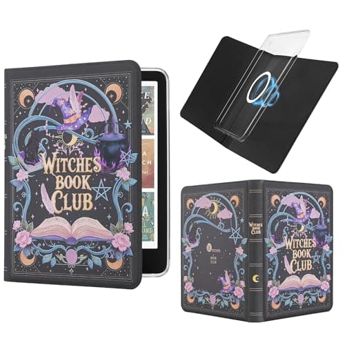 Vane Oak Magnetic Detachable Book Cover Case for 6.8" Kindle Paperwhite (11th Generation-2021) and Kindle Paperwhite Signature Edition, Slim PU Leather Case with Auto Wake/Sleep (Magic Cat)