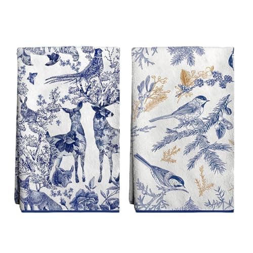 Pureking Cardinals Spring Kitchen Towels for Drying Dishes,18"x26" Quick Dry Absorbent Hand Towels for Bathroom Drying Hands, Bird Lover Gift,Seasonal Summer Kitchen Decorative Tea Towel Set of 2