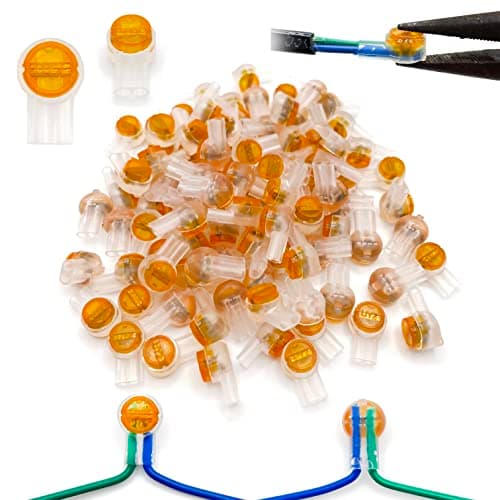 LIUJINCAN 50PCS UY2 K2 Network Cable Connectors, Telephone Wire Gel-Filled Connectors Waterproof Button