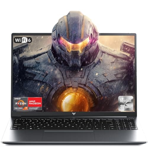 KAIGERR 2026 Gaming Laptop, 24GB DDR5 512GB NVMe SSD Laptop Computer with AMD Ryzen 7 H255(8C/16T, Up to 4.9GHz), 16.0 inch Windows 11 Laptop, Radeon RX Vega 8 Graphics,WiFi 6, Backlit KB