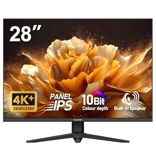 Gawfolk 28 Inch 4K Monitor IPS 60Hz, UHD (3840x2560p) PC Screen Built-in Speakers, Ultra HD Computer Dispaly for Home & Office, Support HDMI & DP, 3:2, 10Bit, 1.07 Billion Colours