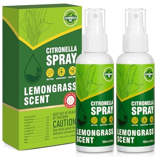 STRN Citronella Spray, DEET-Free, 200ML Air Freshener Spray Summer Outdoor