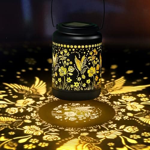 EEKEDO Solar Lanterns Outdoor Waterproof Hanging Lantern Lights Hummingbird