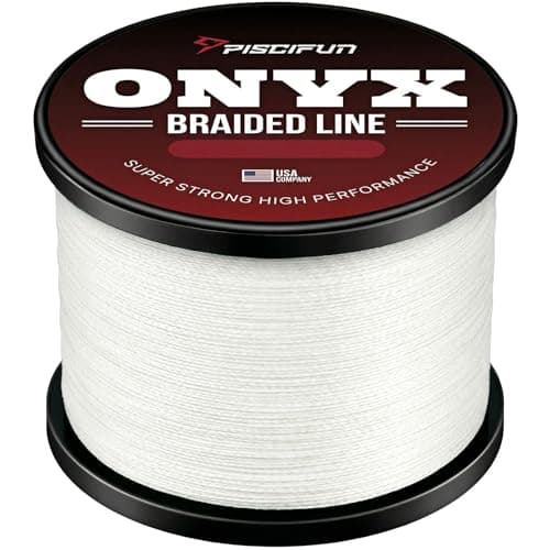 Piscifun Onyx Braided Fishing Line Advanced Superline 500Yd Braid Lines 6lb White