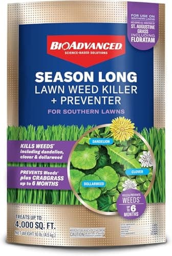 BioAdvanced Season Long Lawn Weed Killer for Southern Lawns - 10 lb Bag
