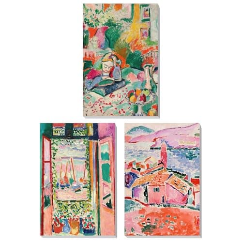 Aestalrcus 3 Pack Paint by Numbers Kit for Adults, Abstract Landscape Paint by Numbers for Adults with Wooden Frame Paints and Brushes for Home Wall Art Decor 8x12 inch (Include Framed)