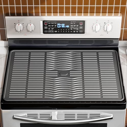 Silicone Glass Stove Top Cover Electric Stove Range Covers Grey 30 * 21